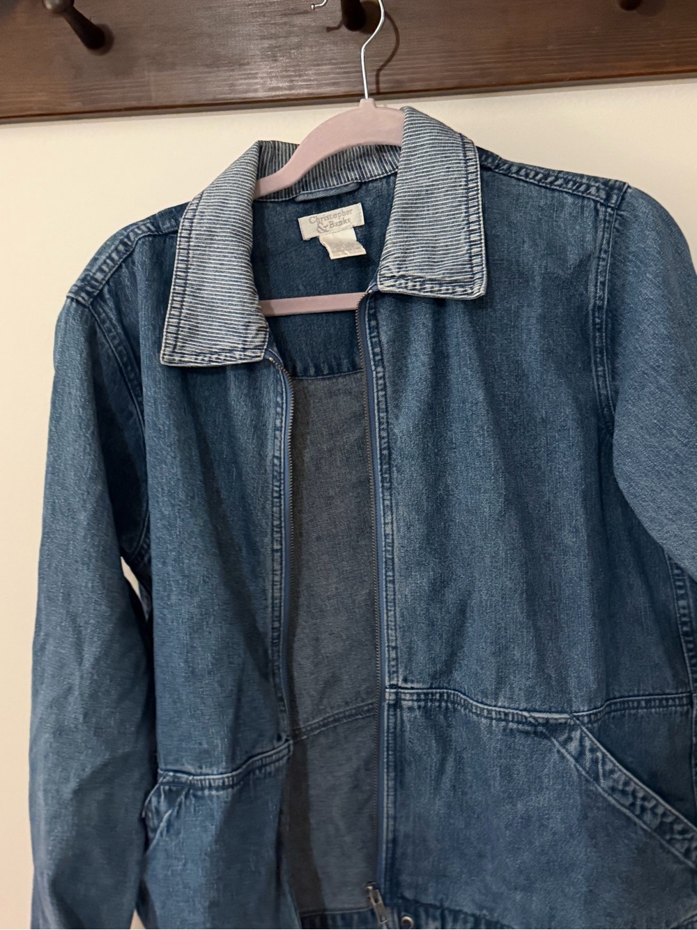Christopher & Banks Medium Blue Denim Jacket